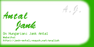 antal jank business card